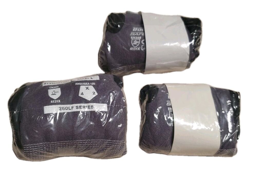 Body Guard 260LF Series Work Gloves Size Large 3 Pairs Safety Gear New
